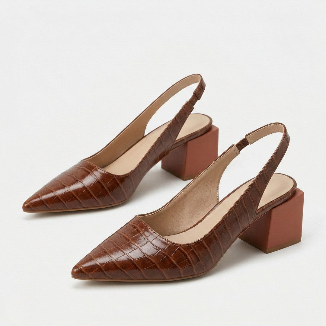 PERNILLE Pointed Slingback Heels