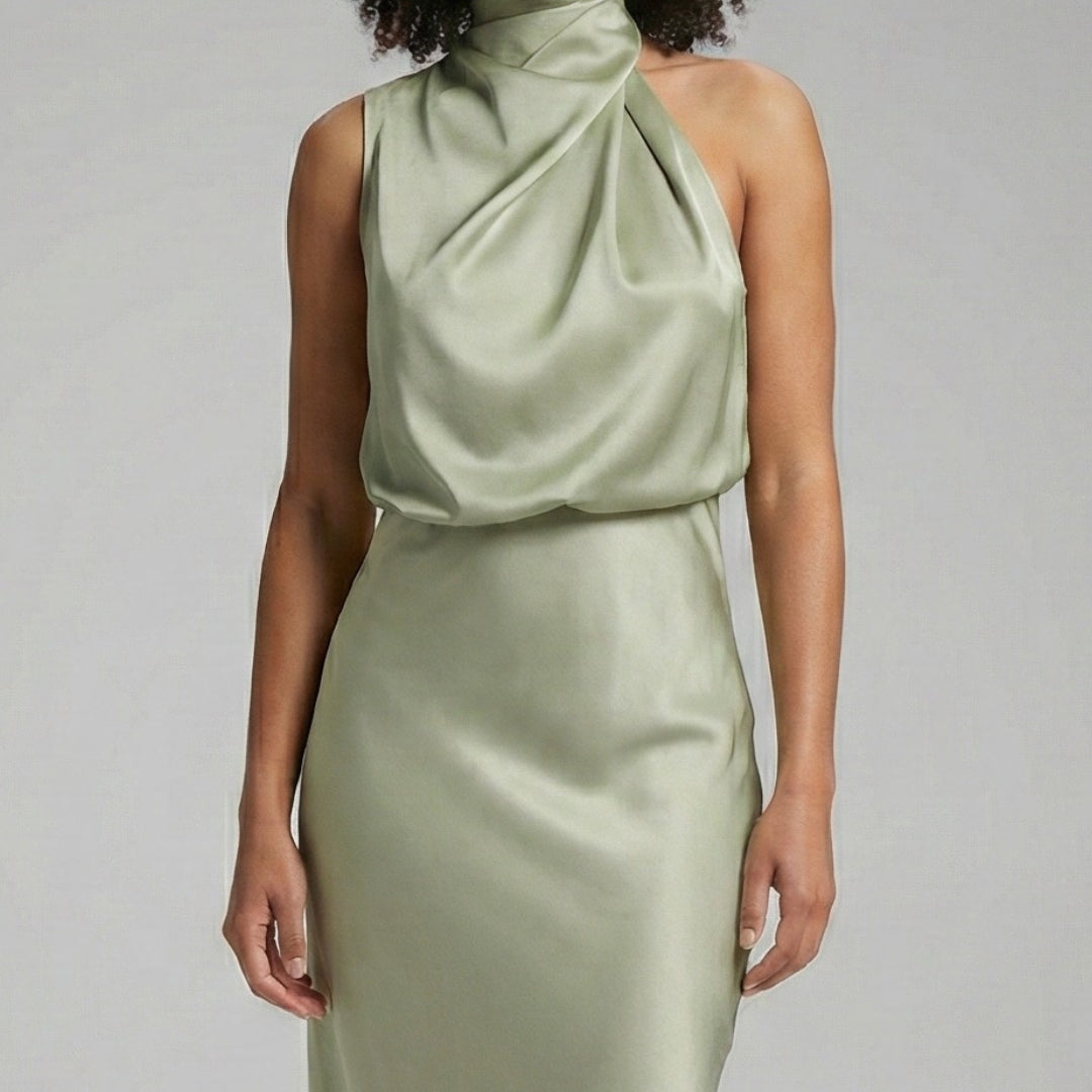 FLAVIA Mock Neck Maxi