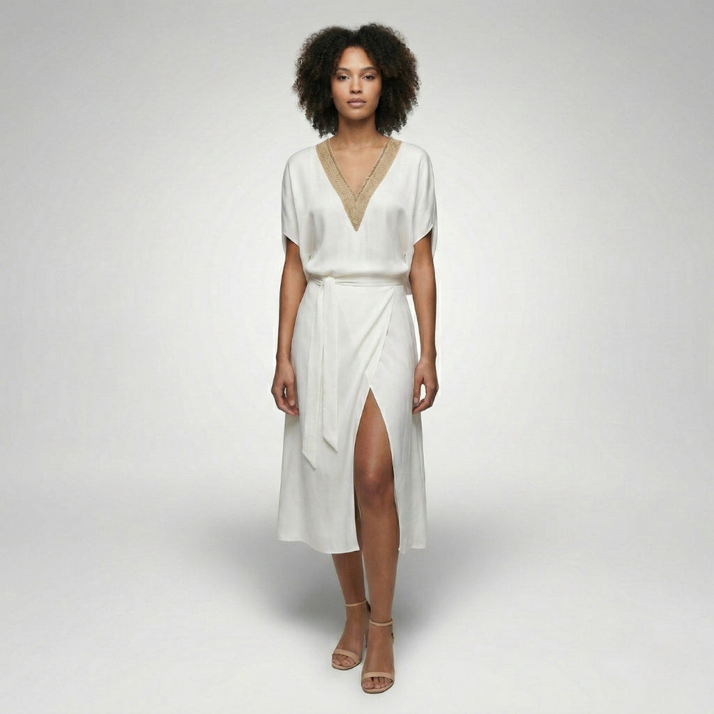 ISABELLA V-Neck A-Line Dress