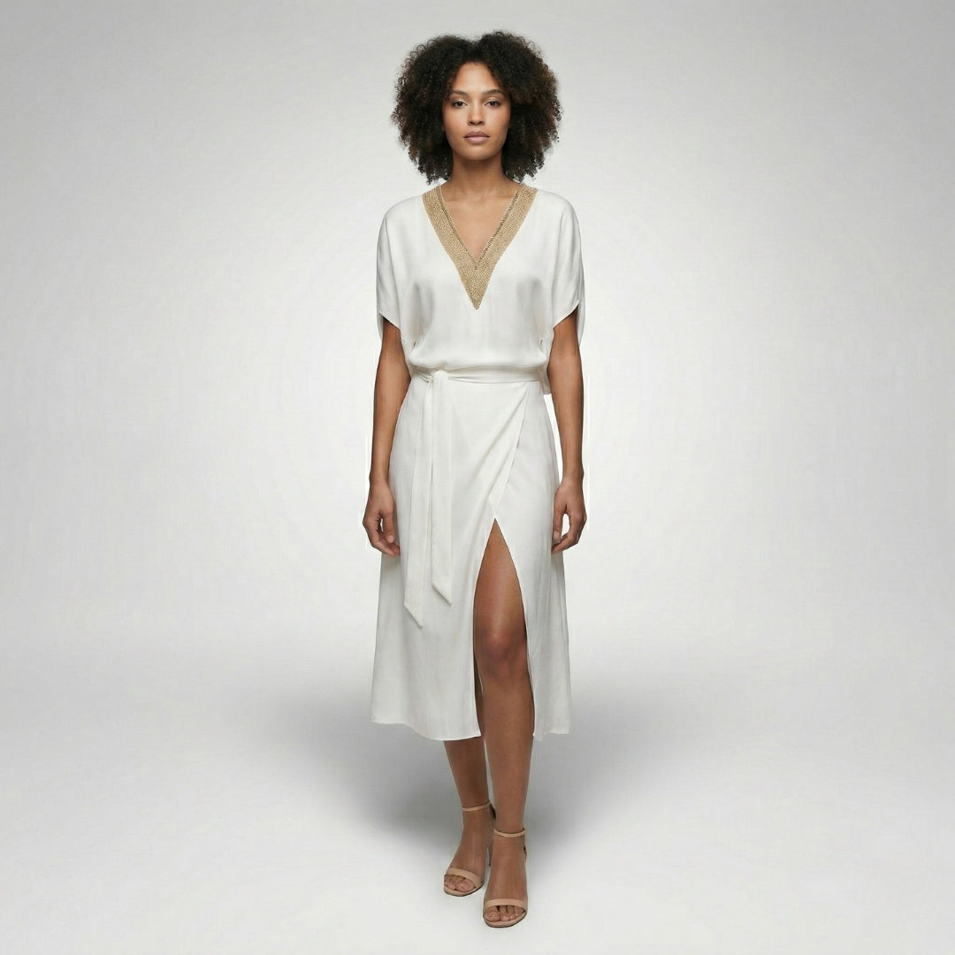 ISABELLA V-Neck A-Line Dress