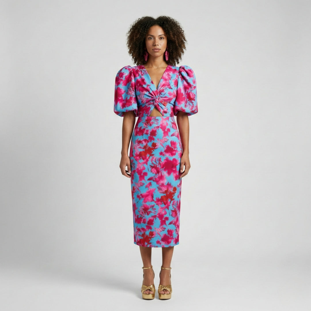 DIANNA Paisley Lantern Dress