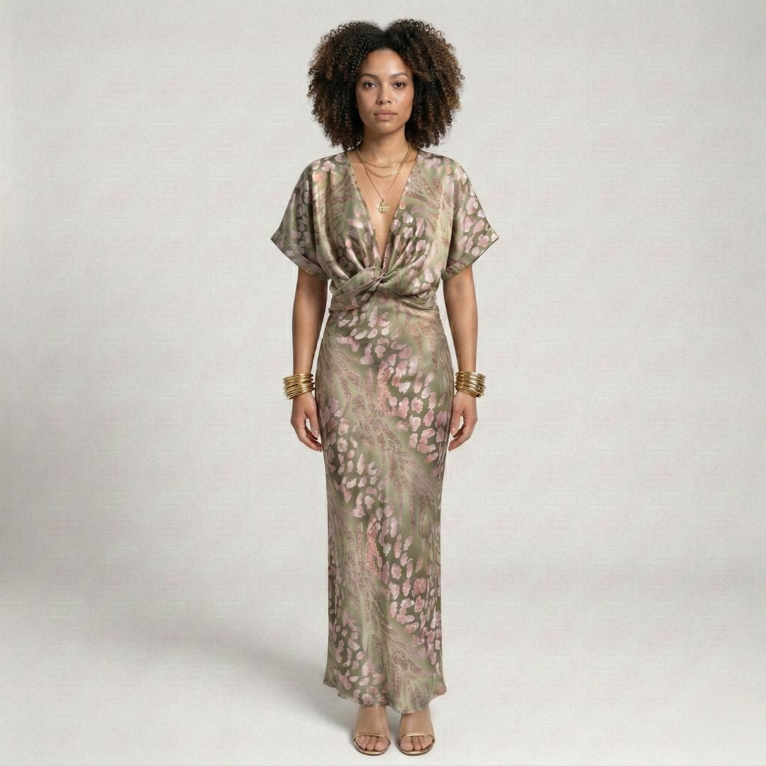 DOMENICA Printed A-Line Dress