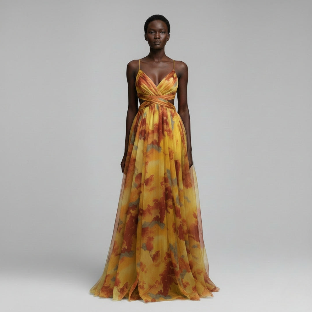 MADELINE Silk Batwing Mini Dress