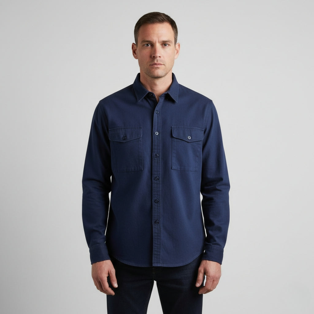 BRYAN Casual Cotton Zip-Up