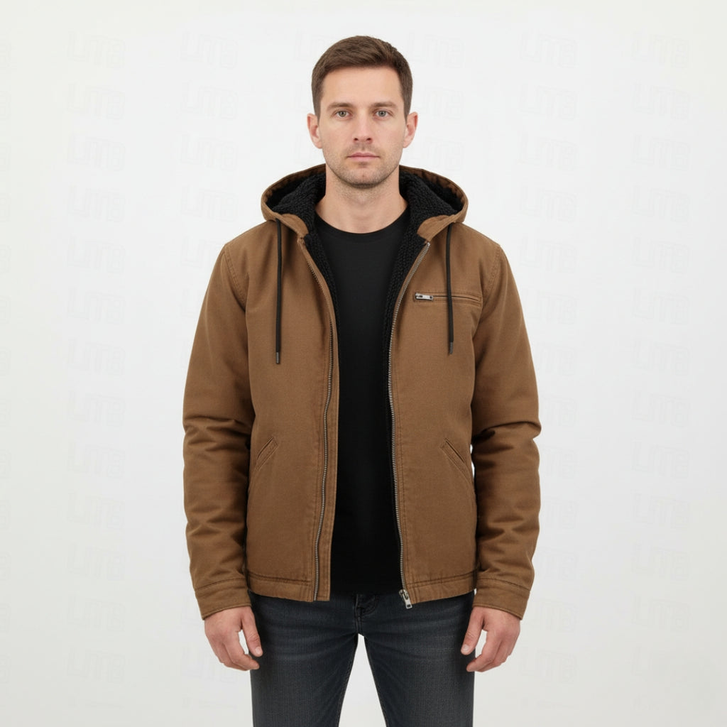 NOAH Hooded Zip-Up Cotton Jacket