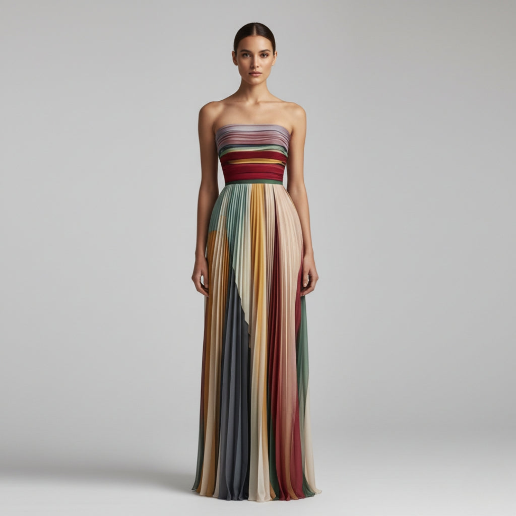 CANDICE Strapless A-Line Maxi