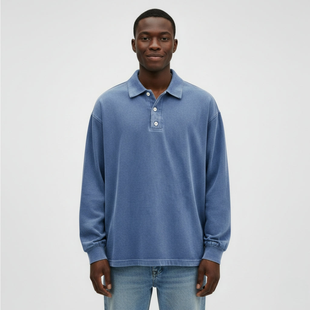 MAXIME Collared Polyester Sweatshirt