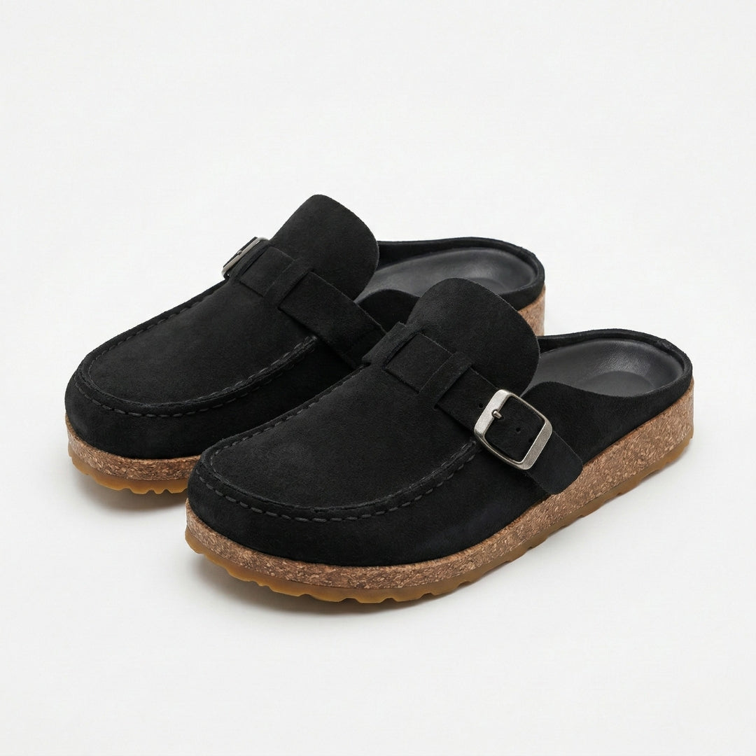 ESTHER Microfiber Leather Mules