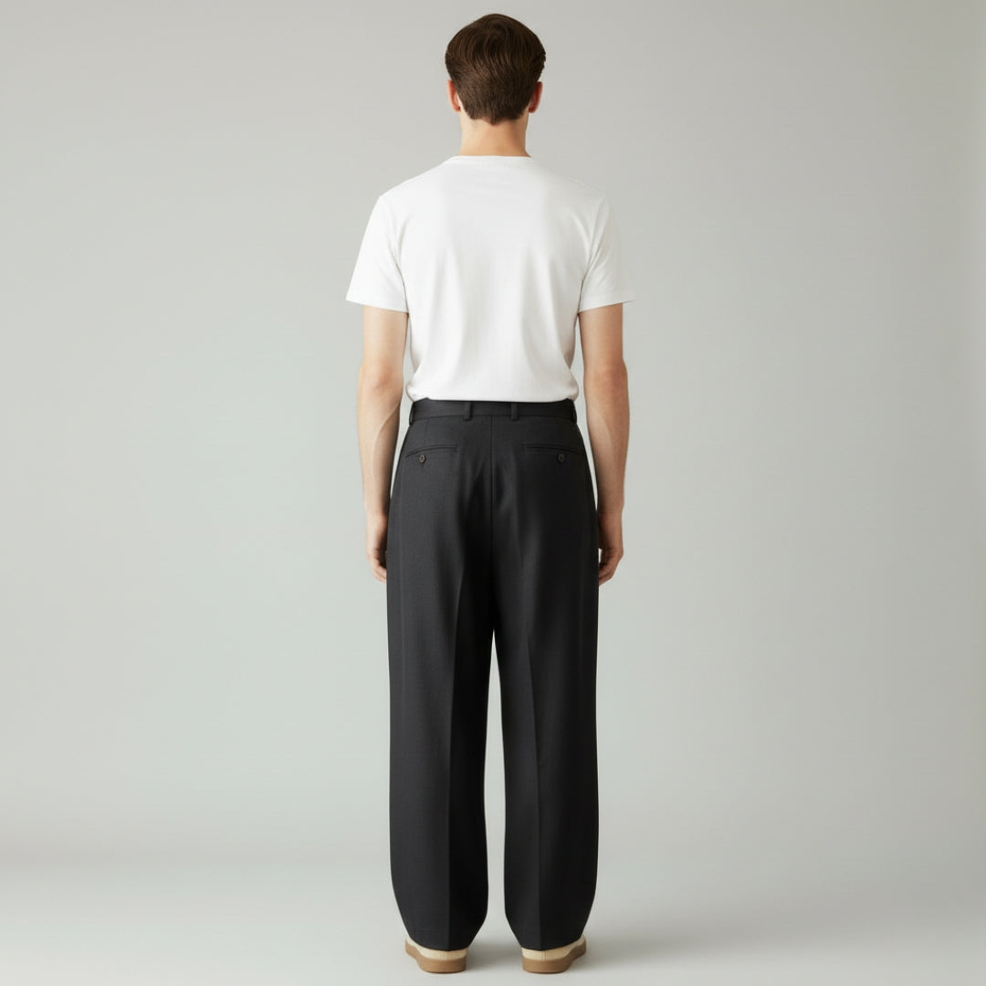 KENJI Pleated Wide Leg Pants