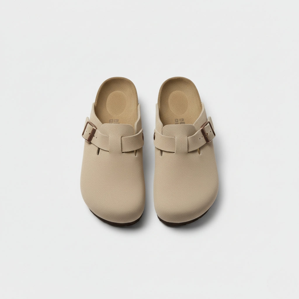 CHLOÉ Leather Buckle Slippers EVA Sole