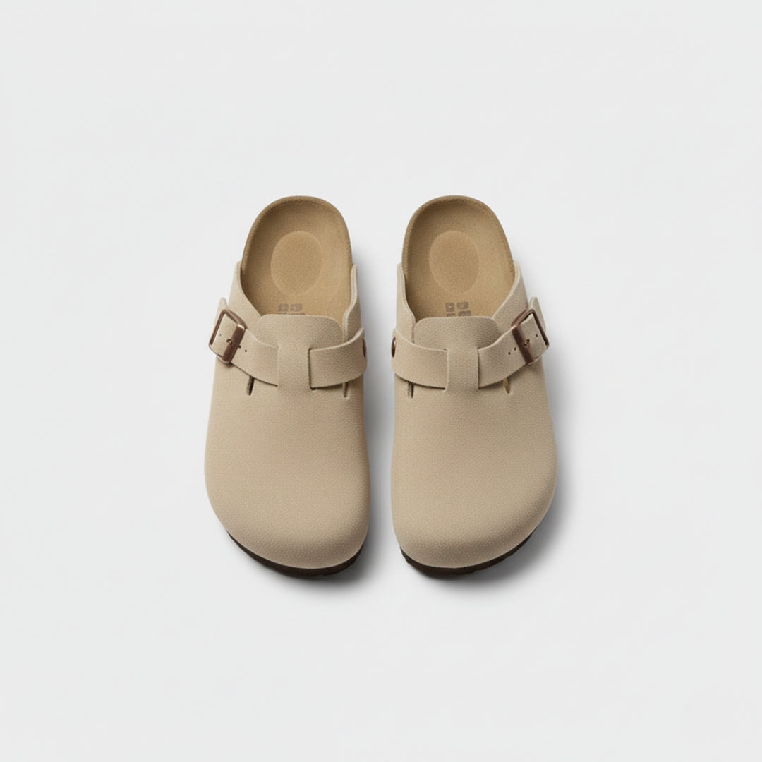 CHLOÉ Leather Buckle Slippers EVA Sole