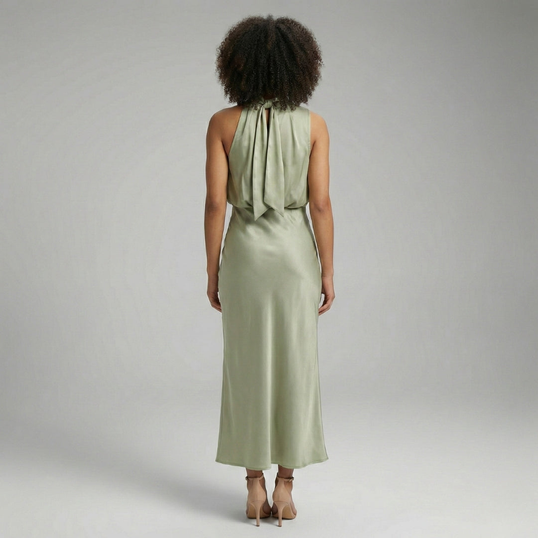 FLAVIA Mock Neck Maxi