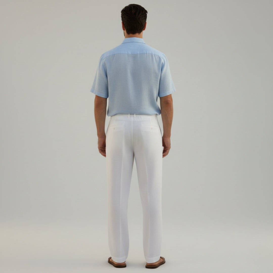 JONAS Drawstring Cotton Linen Trousers