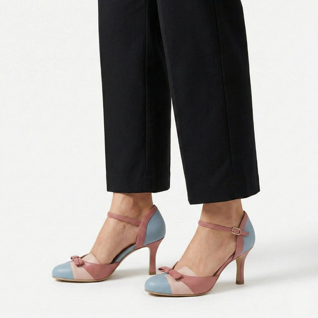 DOMINIQUE Bowtie Strap Heels