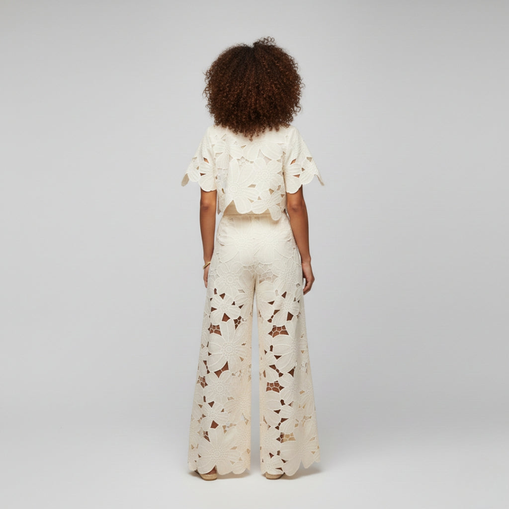 AMELIE Wide Leg Two-Piece Set