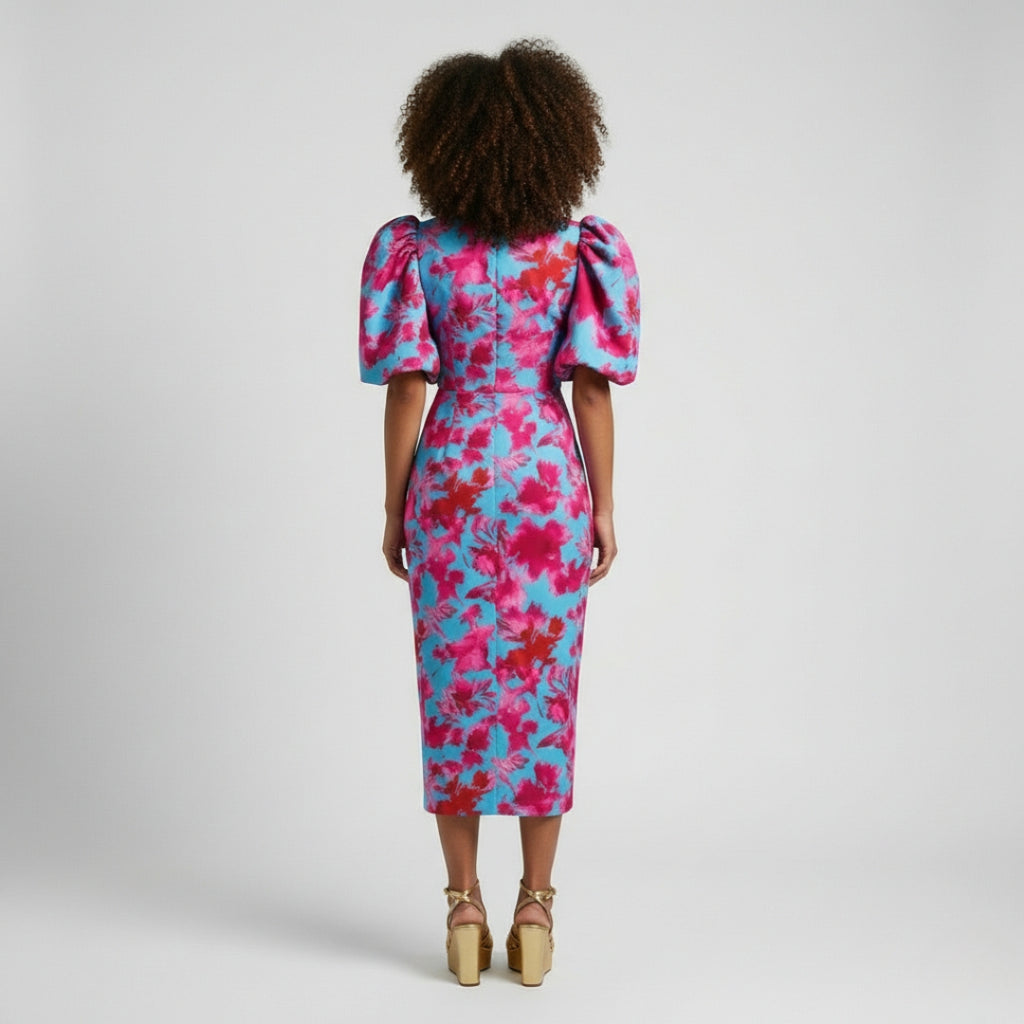 DIANNA Paisley Lantern Dress