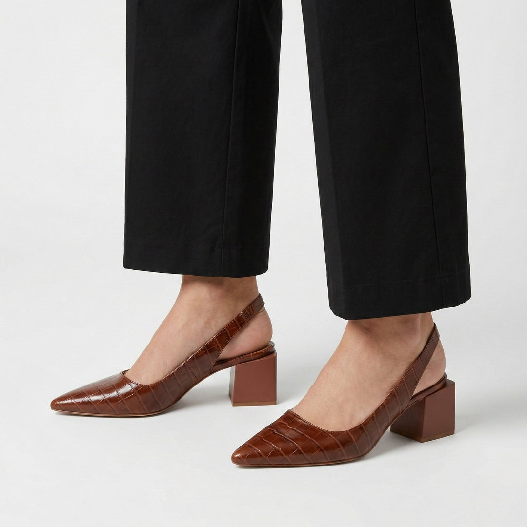 PERNILLE Pointed Slingback Heels