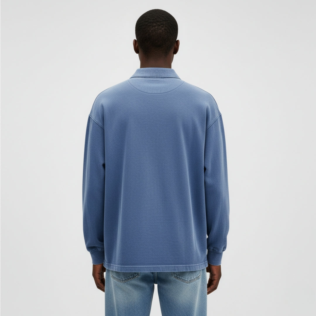 MAXIME Collared Polyester Sweatshirt