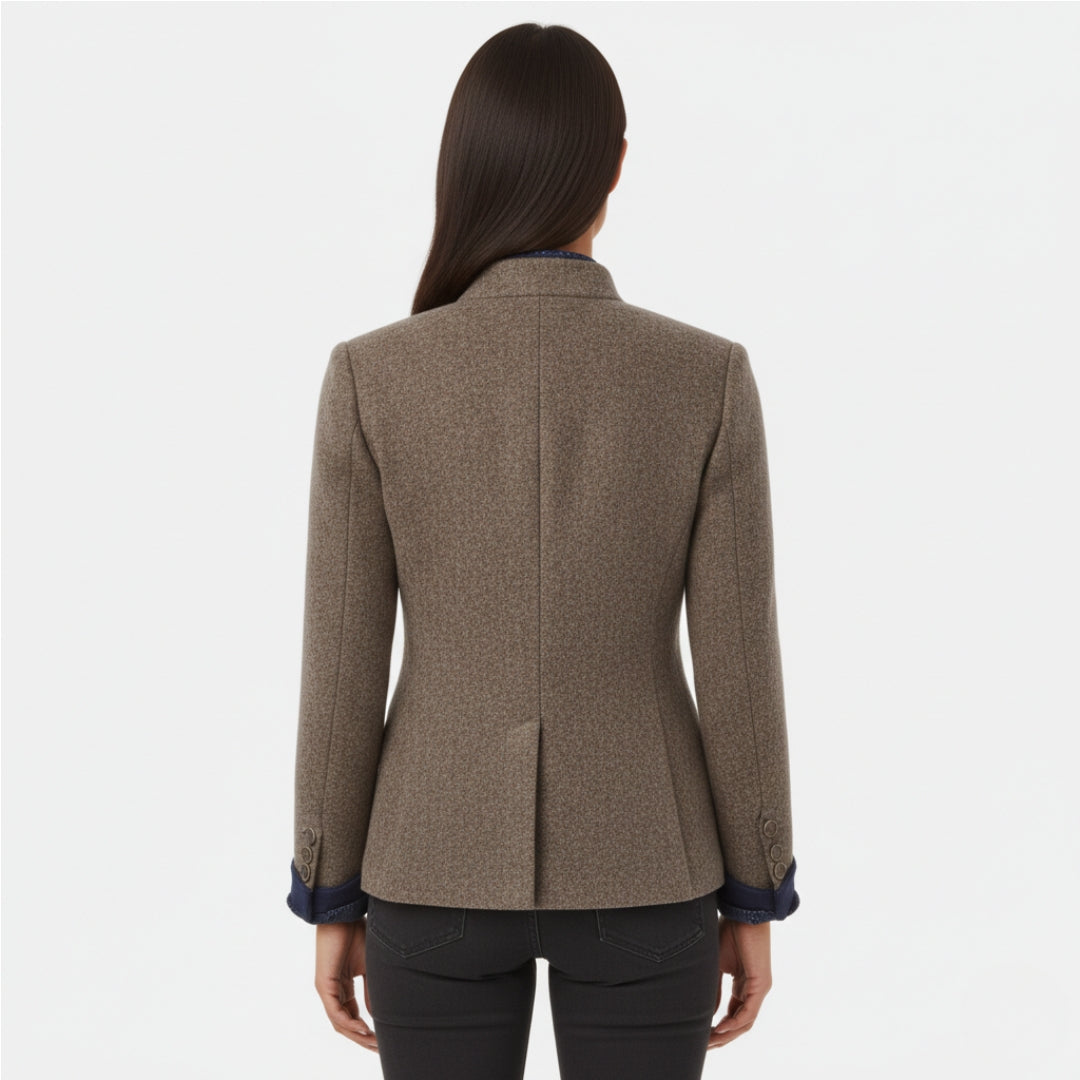 CLARA Turn-Down Collar Pocket Jacket