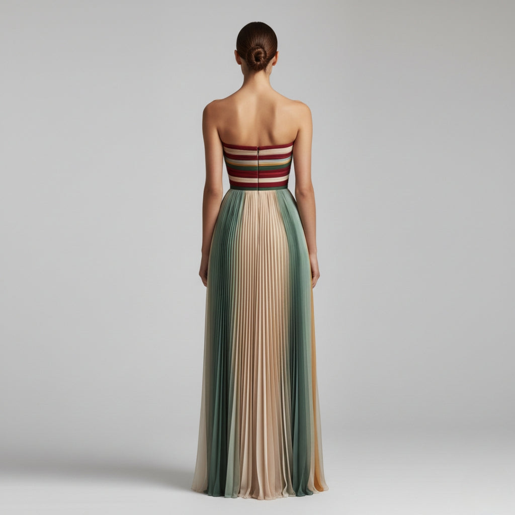 CANDICE Strapless A-Line Maxi