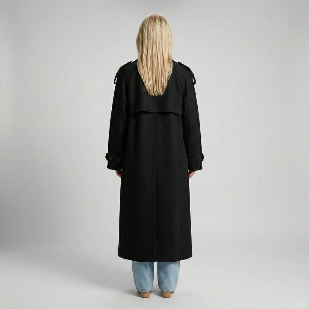 CHERI Long Wool Blend Coat
