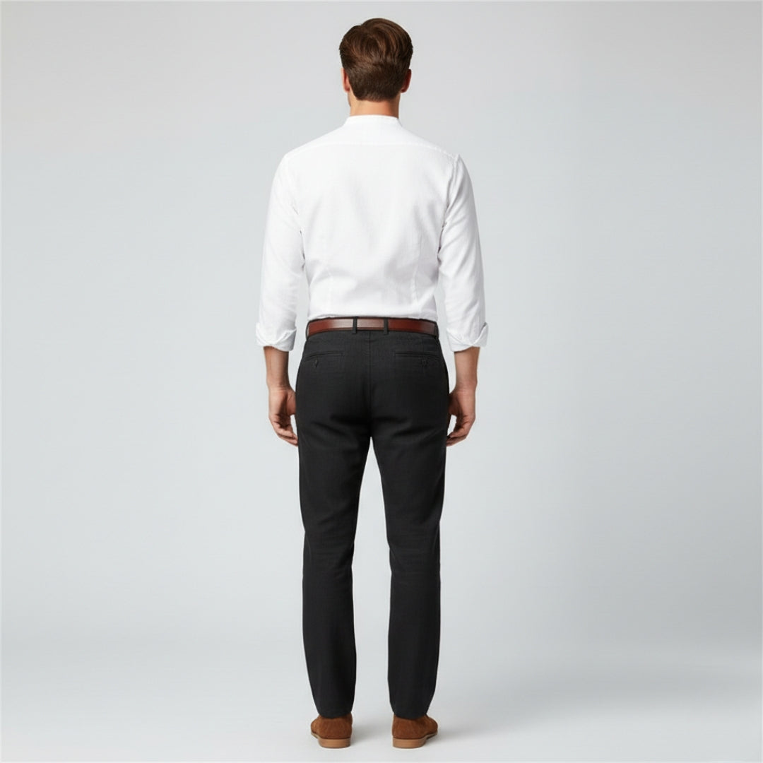 OLIVER Cotton Linen Ankle Pants