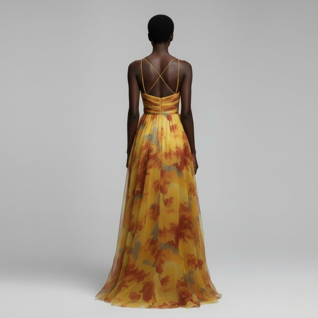 MADELINE Silk Batwing Mini Dress