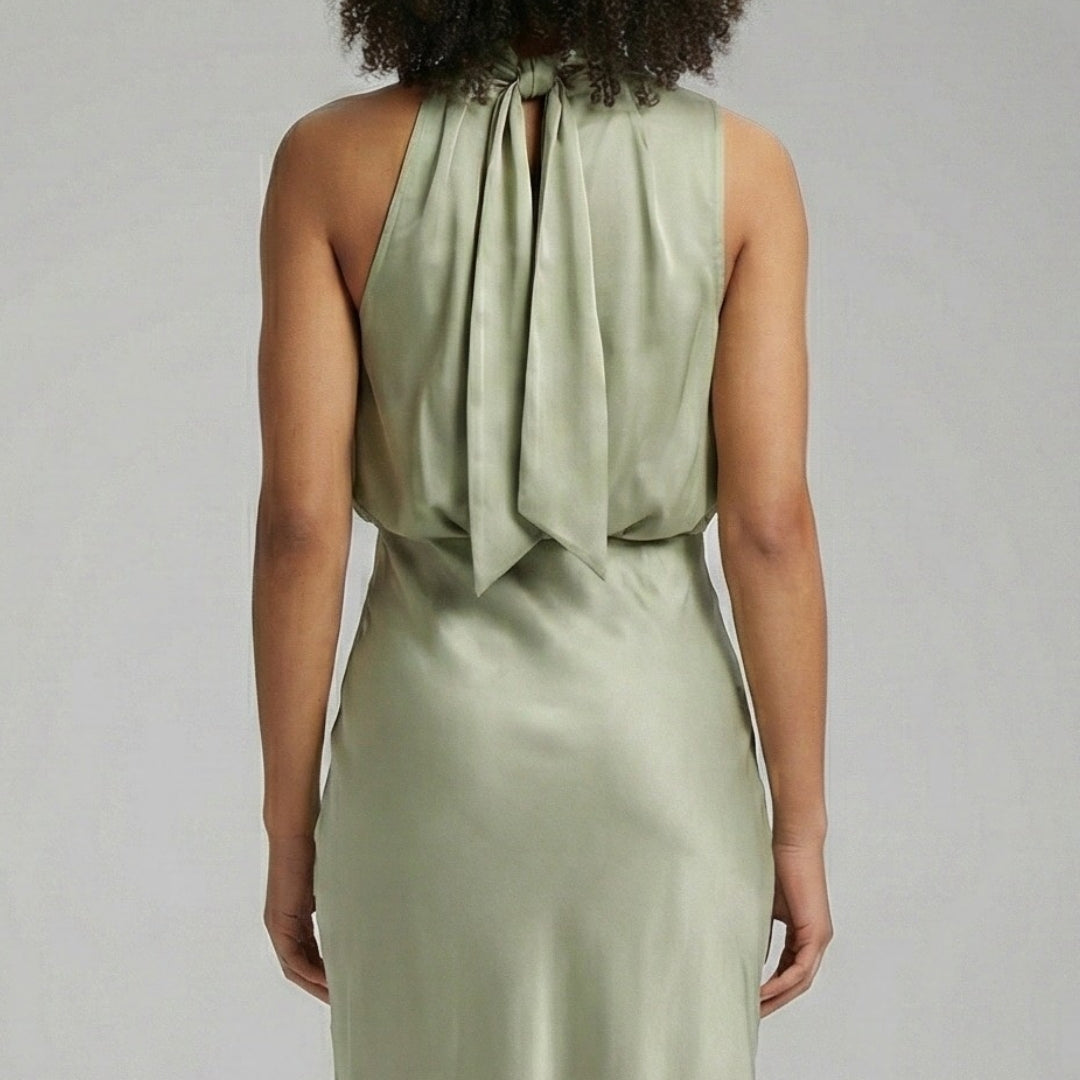 FLAVIA Mock Neck Maxi