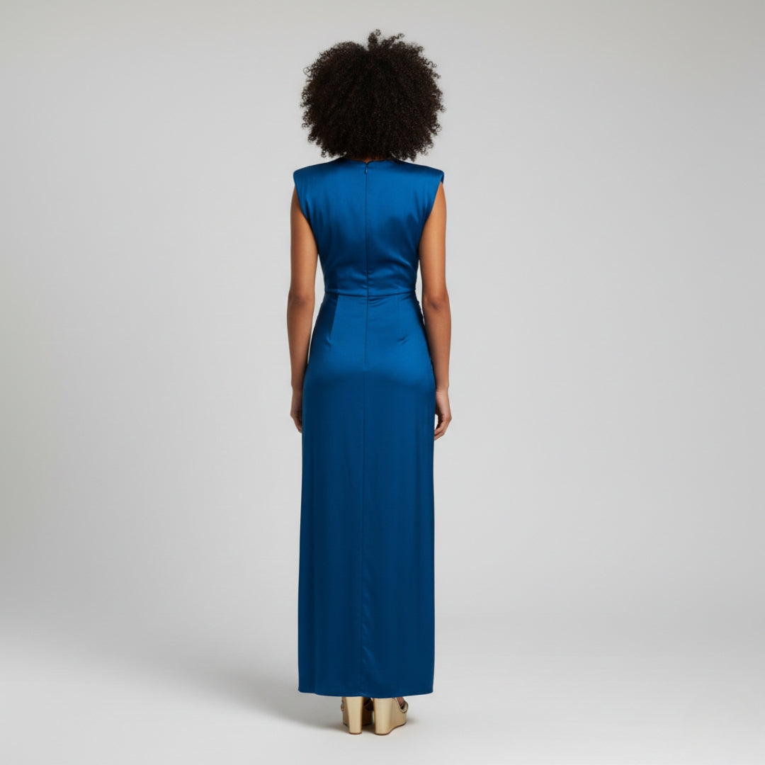 DARCY Elegant V-Neck Maxi Dress