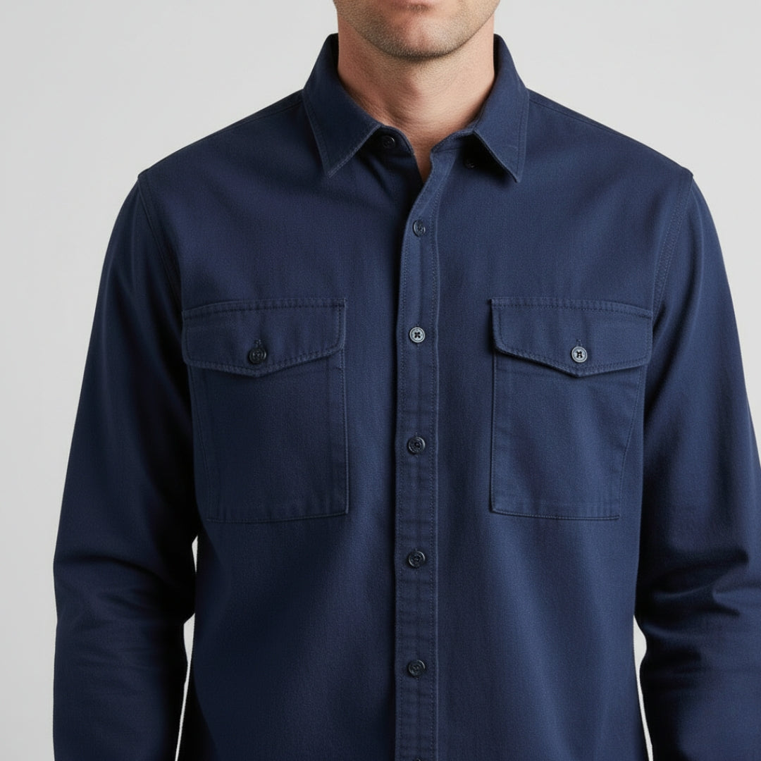 BRYAN Casual Cotton Zip-Up