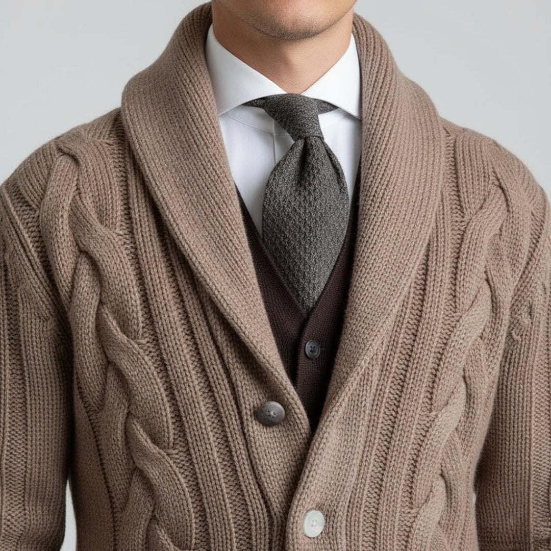 KEVIN Single Breasted Knit Cardigan