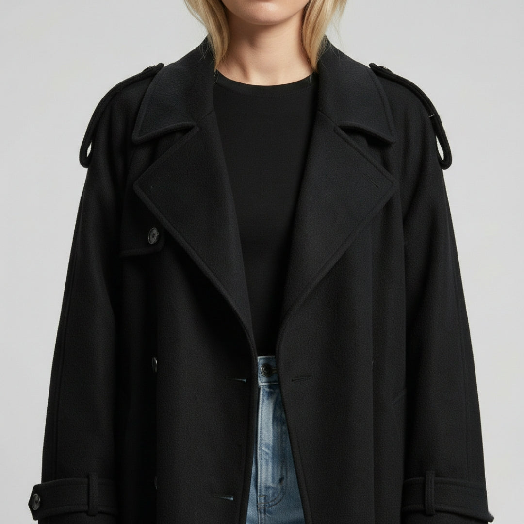 CHERI Long Wool Blend Coat