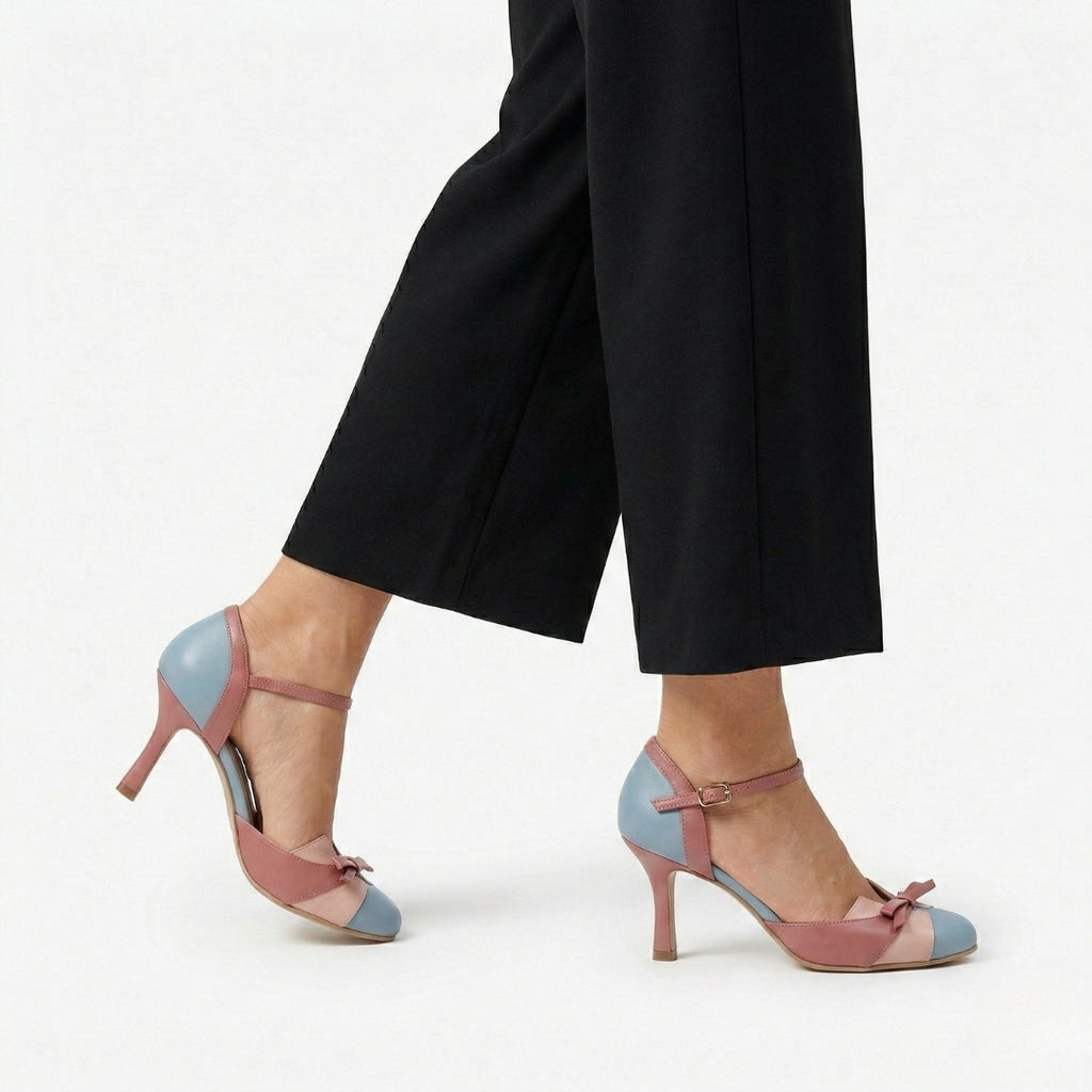 DOMINIQUE Bowtie Strap Heels