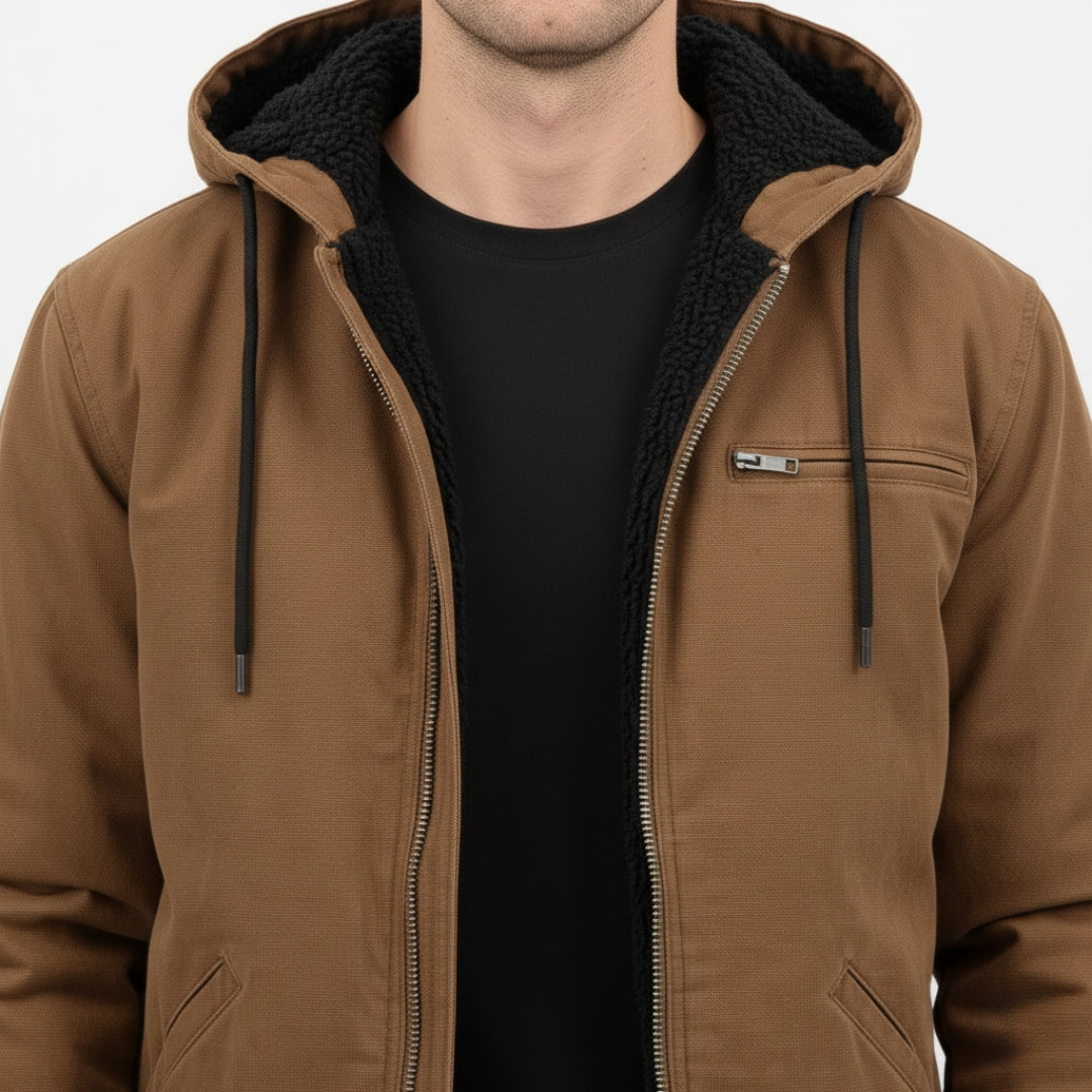 NOAH Hooded Zip-Up Cotton Jacket