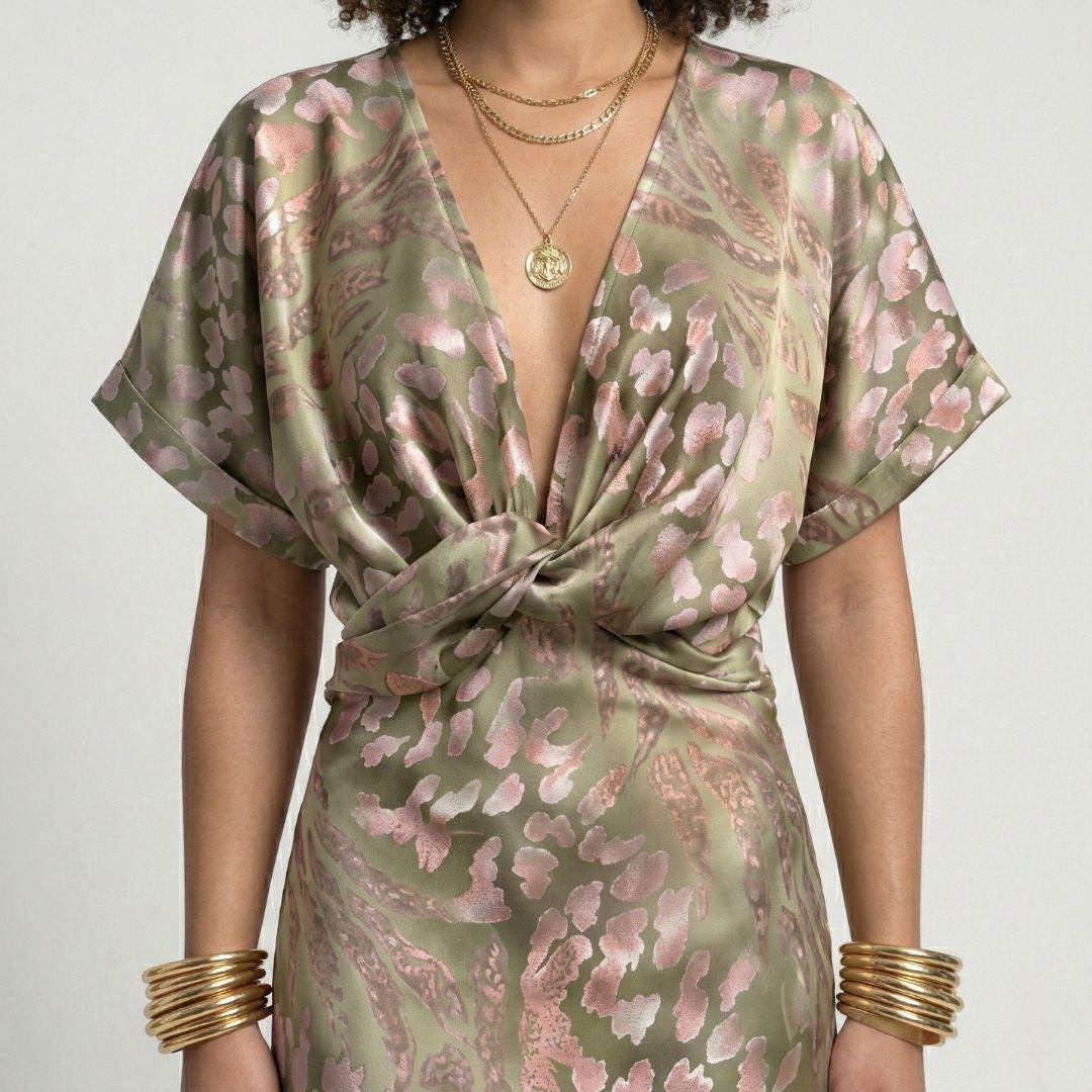 DOMENICA Printed A-Line Dress