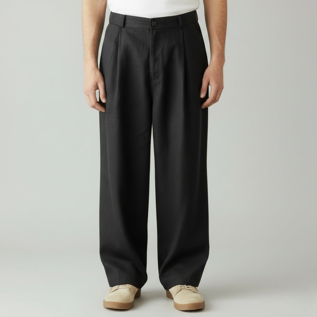 KENJI Pleated Wide Leg Pants