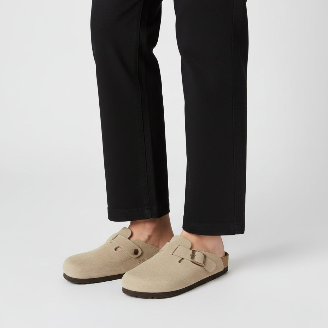 CHLOÉ Leather Buckle Slippers EVA Sole