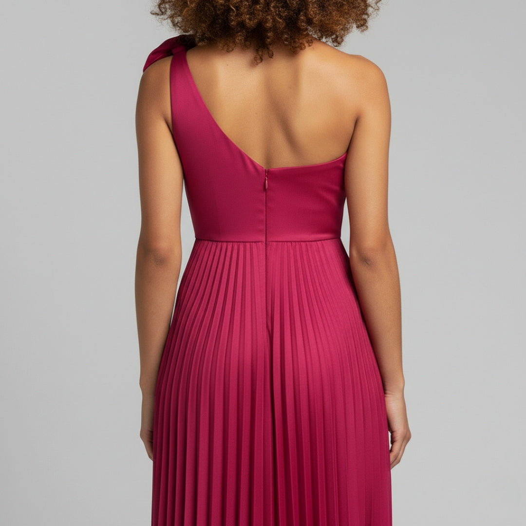 MANDY One Shoulder Midi Dress