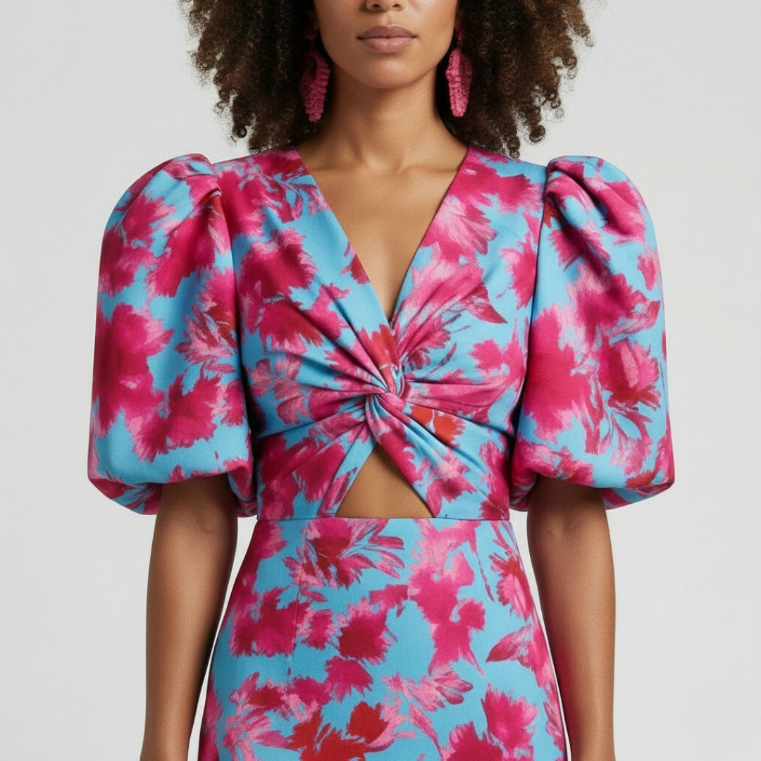 DIANNA Paisley Lantern Dress