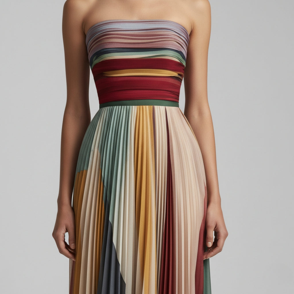 CANDICE Strapless A-Line Maxi