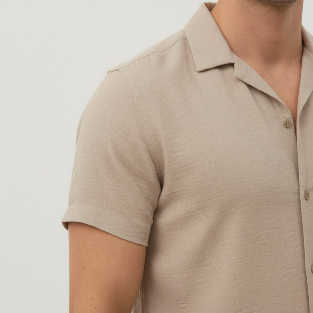 MATEO Casual Short Sleeve Button-Up Shirt