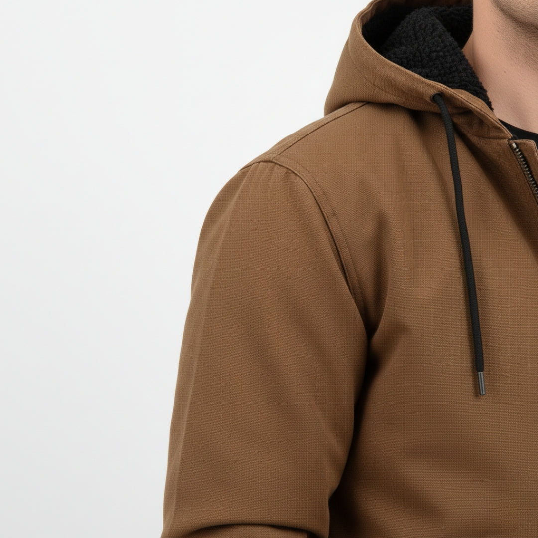 NOAH Hooded Zip-Up Cotton Jacket