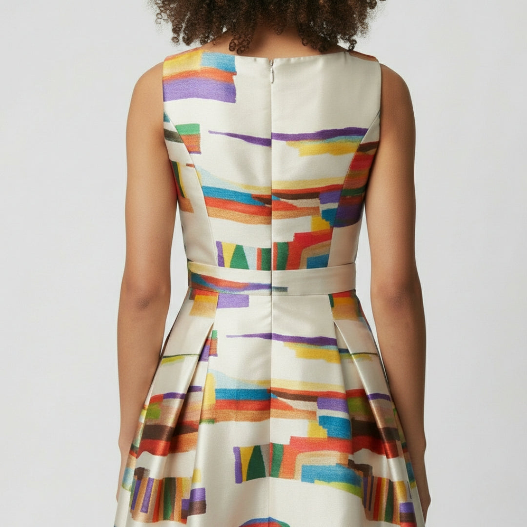 AMY Geometric Maxi Dress