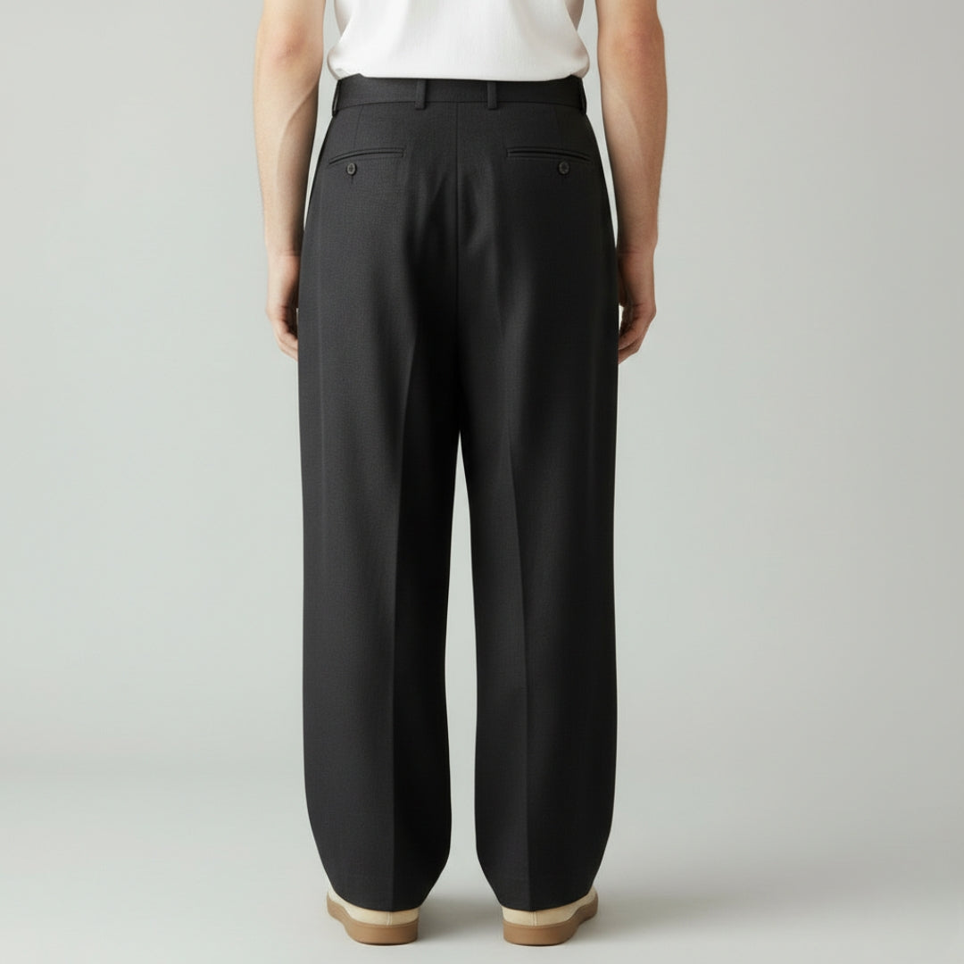 KENJI Pleated Wide Leg Pants