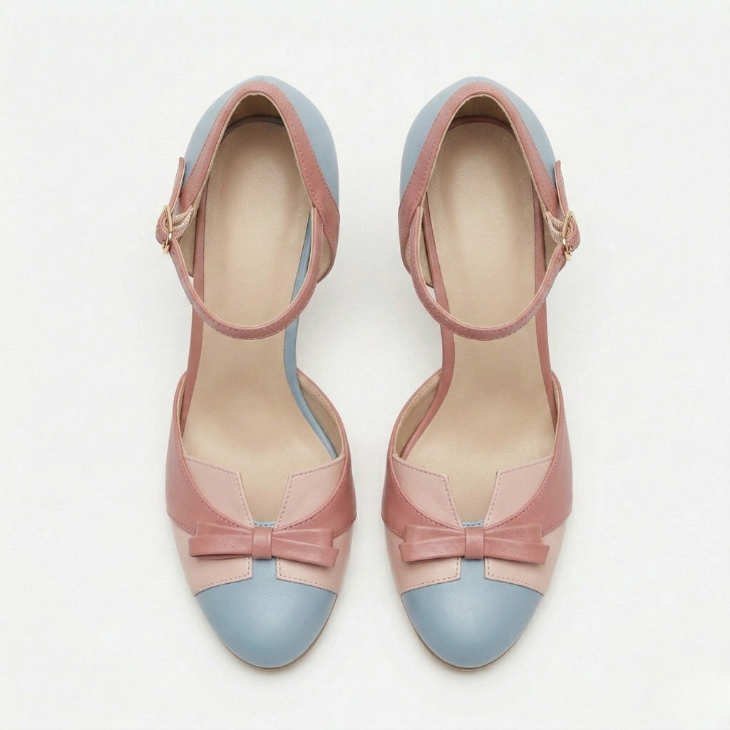 DOMINIQUE Bowtie Strap Heels