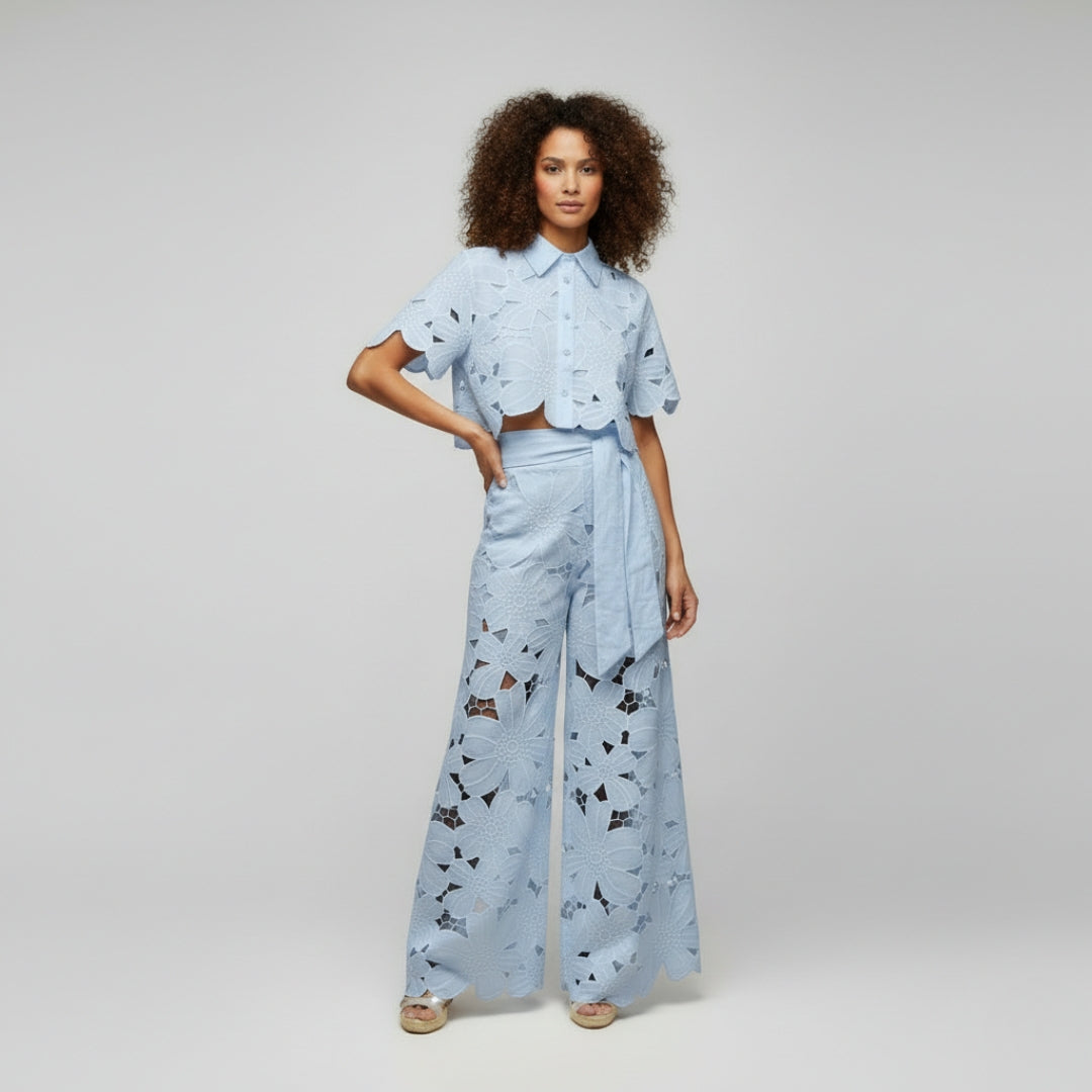 AMELIE Wide Leg Two-Piece Set