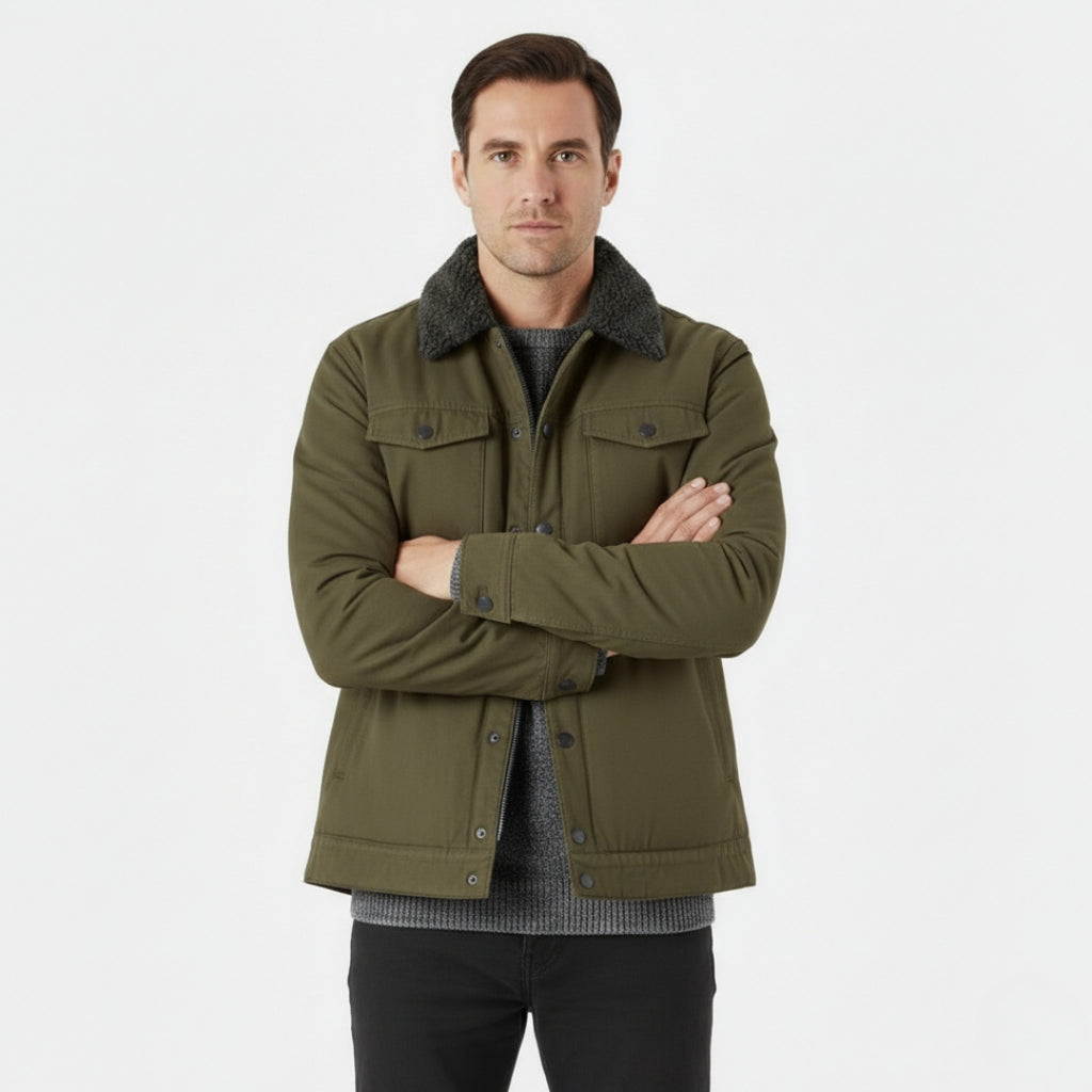 ARTHUR Wool Blend Lined Pocket Jacket