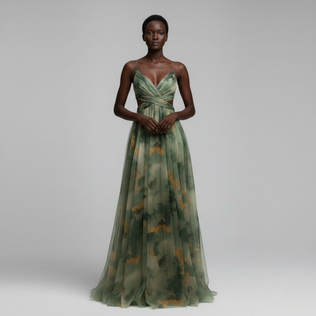 MADELINE Silk Batwing Mini Dress