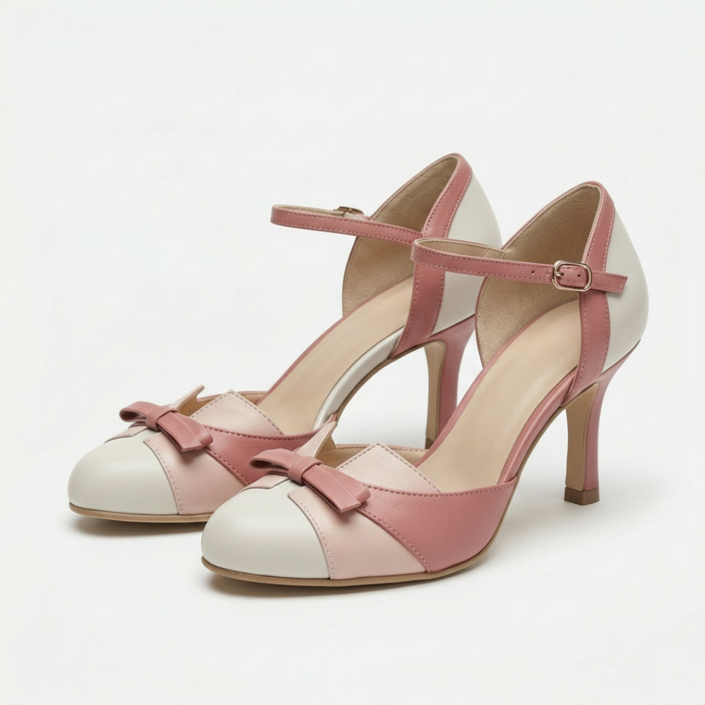 DOMINIQUE Bowtie Strap Heels