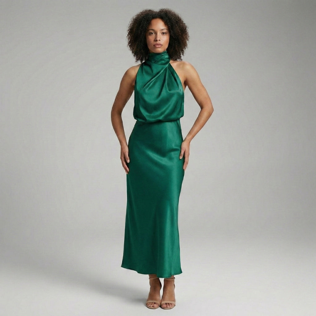 FLAVIA Mock Neck Maxi